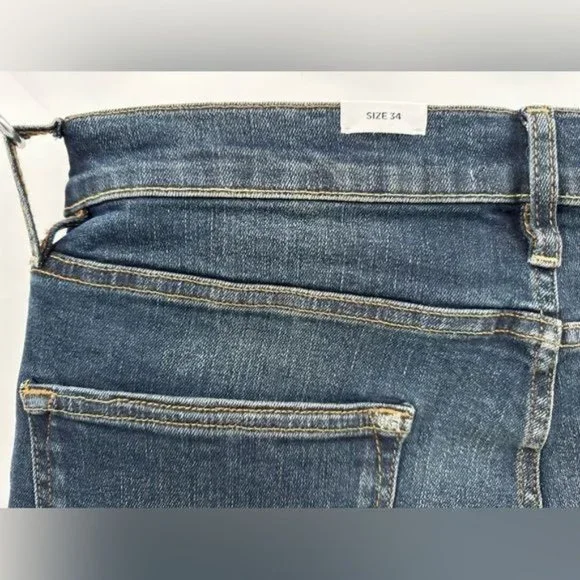 Ovadia New York 001 Skinny Dark Wash Blue Jeans Size 34x33 $250 NWT (A4) - Picture 6 of 11